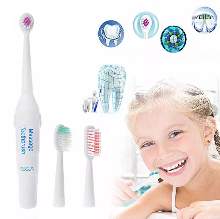 Электрическая зубная щётка 3 В 1 Massage Toothbrush оптом - Фото №3